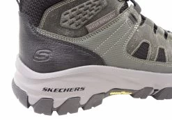 Skechers Mens Comfortable Relaxed Fit Edgemont Voxter Leather Boots - Charcoal Black -Fashion Menswear Shop 370f6952853b0fd81b8563d8f6ffee74