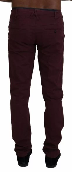 CYCLE Maroon Cotton Stretch Skinny Casual Men Pants -Fashion Menswear Shop 386931aeadcea5739d5f2d62a6a7c968