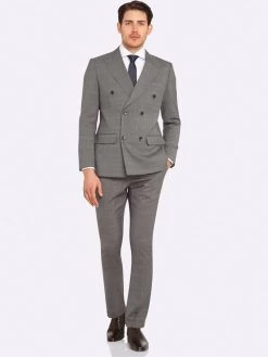 Oxford Men's D.B New Hopkins Wool Suit Jacket - Grey 11 Oxford Men's D.B New Hopkins Wool Suit Jacket - Grey -Fashion Menswear Shop 391065dc169bd2e4127d15df1798bd59