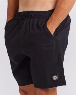 Mens The Mad Hueys Good Day Volley 18" - VINTAGE BLACK -Fashion Menswear Shop 39510ffa2947f5c7689218420d12af4b