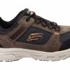 Skechers Mens Comfortable Relaxed Fit Oak Canyon Extra Wide Fit Shoes - Chocolate/Black