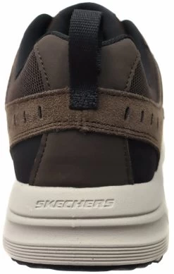 Skechers Mens Comfortable Relaxed Fit Oak Canyon Extra Wide Fit Shoes - Chocolate/Black -Fashion Menswear Shop 3c1a98f51e22aaff7c16a50a4a6103fc