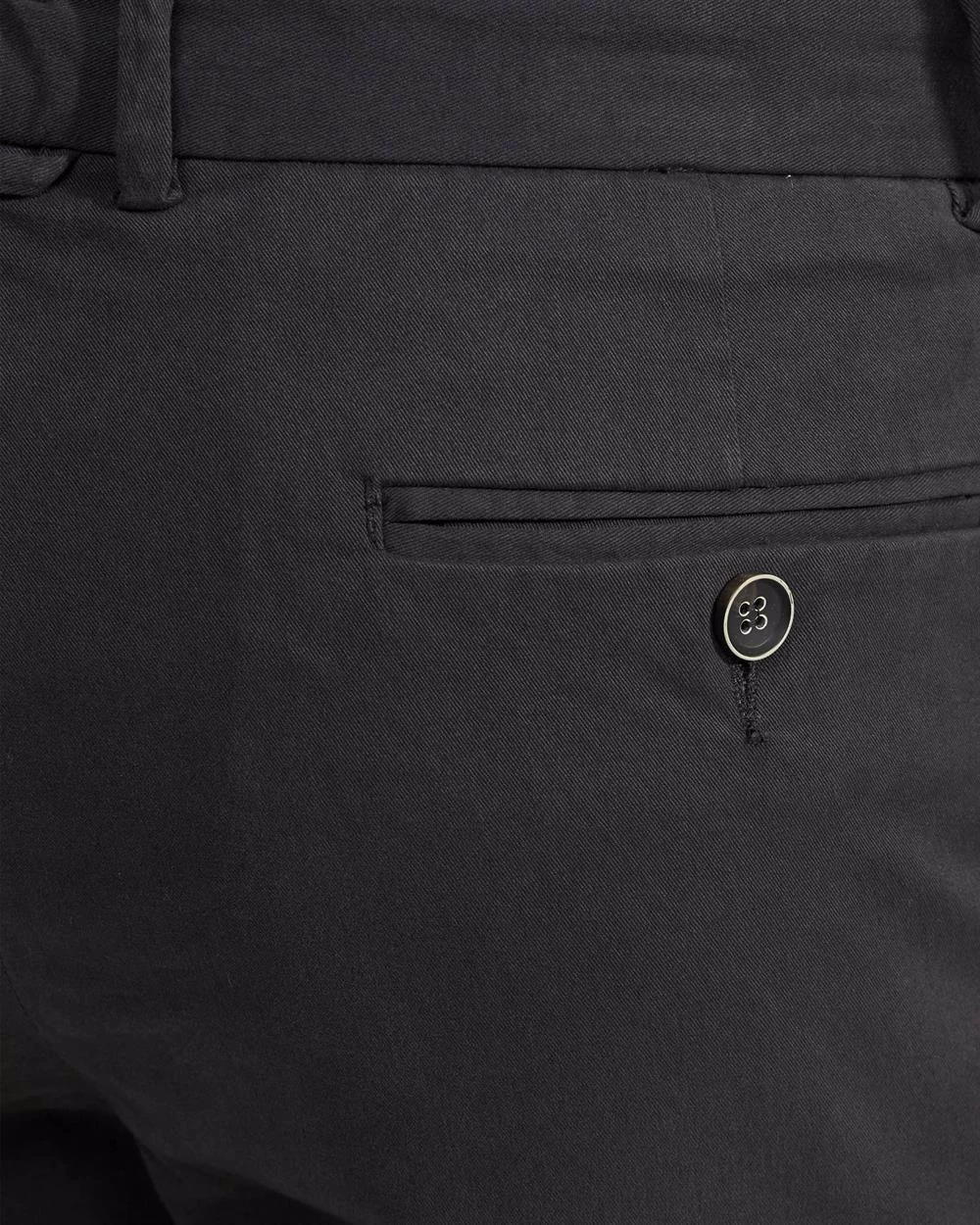 Oxford Men's Luka Stretch Casual Organic Cotton Pants - Gunmetal 6 Oxford Men's Luka Stretch Casual Organic Cotton Pants - Gunmetal - Image 6