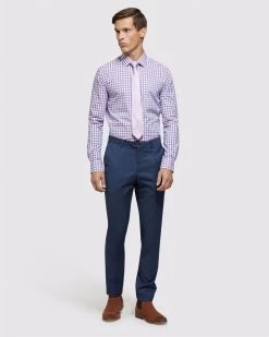 Oxford Men's Beckton Checked Shirt - Red/Blue -Fashion Menswear Shop 3d9e240e0310dd919b4b959f778ccaf8