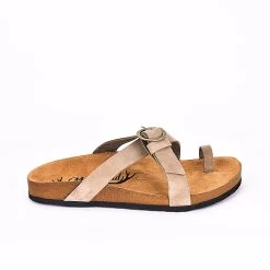 Moosefield Men's Leather Sandals - Beige
