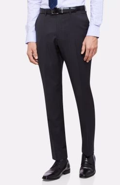 Oxford Men's Hopkins Wool Suit Trousers - Charcoal -Fashion Menswear Shop 41976535598bab17441c2bcc4123badf