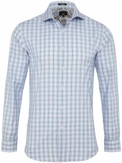 Oxford Men's Trafalgar Luxury Shirt - Green/Blue