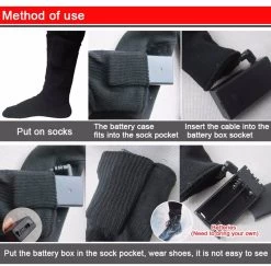 Beakey Electric Heated Socks Boots Feet Rechargeable Suitable Skiing Outdoors -Fashion Menswear Shop 42f6002c6ed5704a8a7521ffe0f1da55