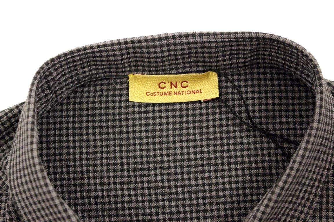 Costume National Gray Linen Casual Shirt 2 Costume National Gray Linen Casual Shirt - Image 2