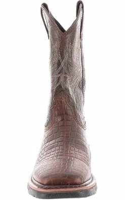 Ariat Men's Boots Workhog - Color: Brown/Crocodile -Fashion Menswear Shop 43b0c705f938399eefda35e6968fe99e