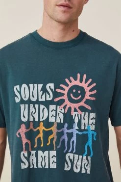 Cotton On Bondi T-Shirt Blue -Fashion Menswear Shop 4486feae71adf2835e489c1035db1feb