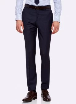 Oxford Men's Marlowe Wool Suit Trousers - Gunmetal