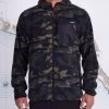 Mens Salty Crew Edgewater Zip Polar Fleece Hoody - Camo
