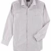 Alfani Mens Moisture Wicking Button Up Dress Shirt, Purple