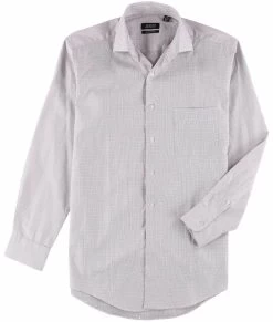 Alfani Mens Moisture Wicking Button Up Dress Shirt, Purple