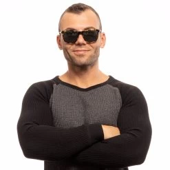 CAROLINA HERRERA Men's Square Tortoise/Blue MOD. SHE757 550741 Sunglasses -Fashion Menswear Shop 47a9e7b14f30eb6b40db85c599751622