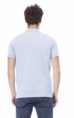 Baldinini Trend Light-blue Cotton Polo Shirt -Fashion Menswear Shop 48487766514b3b799e4c7ad4c7c5c650
