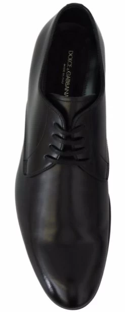 Dolce & Gabbana Derby Napoli Black Leather Dress Formal Shoes 9 Dolce & Gabbana Derby Napoli Black Leather Dress Formal Shoes -Fashion Menswear Shop 4931c05954cf12c70d65d20908773e4c