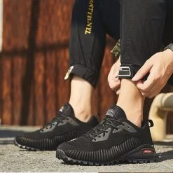 Beakey Mens Fashion Sneaker Breathable Trail Running Shoes-Black -Fashion Menswear Shop 4a3f267a0363fb4a818fddf241cd4719