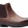 Base London Mens Stellar Leather Chelsea Boots (Burnt Brown) - FS9251