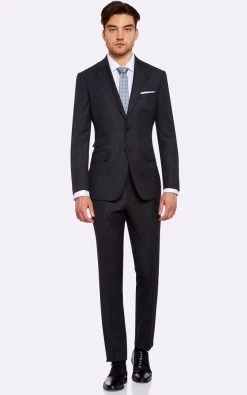 Oxford Men's Marlowe Wool Suit Jacket - Charcoal -Fashion Menswear Shop 4ab8a499a7e21f7a84bd02530c976ab1