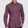Oxford Men's Stratton Regular Fit Checked Shirt - Red