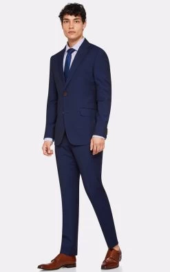 Oxford Men's Marlowe Wool Suit Jacket - Navy -Fashion Menswear Shop 4b5f2971550720049f319591ab0ccc26