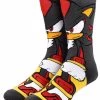 Sega Sonic The Hedgehog Shadow Character 360 Profile Crew Socks