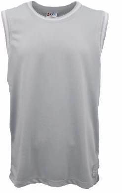 Adults Unisex Men's Plain Basketball Jersey Shirt Singlet Gym Sports Basic Tops - Grey