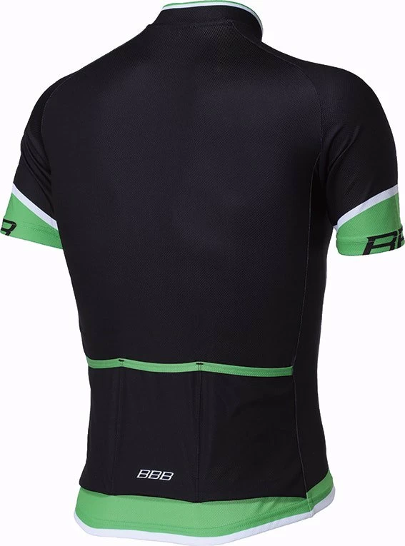 Bbb-Cycling ComfortFit Jersey BBW-246 - Black/Green 2 Bbb-Cycling ComfortFit Jersey BBW-246 - Black/Green - Image 2