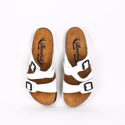 Moosefield Men's Leather Sandals - White -Fashion Menswear Shop 4dc0e76f6e159c2d691f59ade873052b