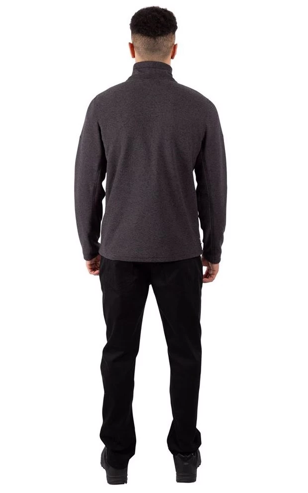 Trespass Mens Felbrigg Fleece Top (Dark Grey Marl) - TP5599 3 Trespass Mens Felbrigg Fleece Top (Dark Grey Marl) - TP5599 - Image 3