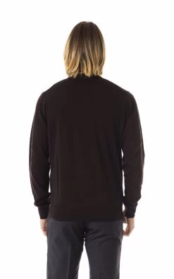 Uominitaliani Brown Merino Wool Sweater -Fashion Menswear Shop 50d0bfa149fc1f51486068d01809b177
