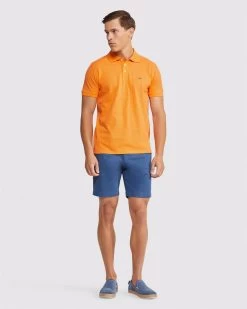 Oxford Men's Mark Pique Polo - Orange
