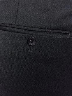 Oxford Men's Auden Wool Suit Trousers - Charcoal -Fashion Menswear Shop 5142c6602bc1619bb377da0e823cf718