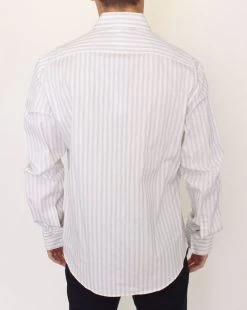 Ermanno Scervino White Black Striped Regular Fit Casual Shirt -Fashion Menswear Shop 51a0b1c55be709b1564aee771081a042