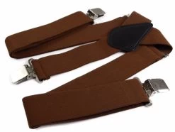 Extra Wide Heavy Duty Adjustable 120Cm Brown Adult Mens Suspenders -Fashion Menswear Shop 522e0ec38393253cd1cf397ae2552bc8