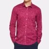 Oxford Men's Kenton Floral Print Shirt - Red