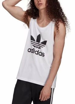 Adidas Men's Athletic Apparel Trefoil Tank - Color: White/Black