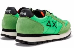 Sun68 Green Leather Sneaker -Fashion Menswear Shop 544de91e1ac424ea6834215ec541db00