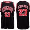 New Men's Basketball Jersey Sports T Shirt Tee Vest Tops Gym Chicago Los Angeles - Black - Chicago 2