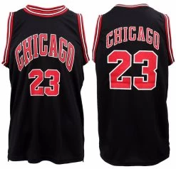 New Men's Basketball Jersey Sports T Shirt Tee Vest Tops Gym Chicago Los Angeles - Black - Chicago 2
