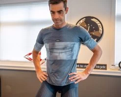 Santini Forza Indoor Training Tech T-Shirt - Grey -Fashion Menswear Shop 54979bee02cd650107b4da2f20ddf6a2