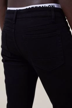 Cotton On Super Skinny Jean Black -Fashion Menswear Shop 5577c46b7df0f78e074b67e7953a4646