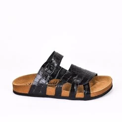 Moosefield Men's Leather Sandals - Black