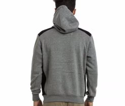 Caterpillar Mens Comfortable Versatile Logo Panel Hooded Sweat Shirt - Grey -Fashion Menswear Shop 56021f5da46aa72ad265503012a513df