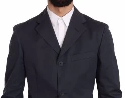 Romeo Gigli Two Piece 3 Button Cotton Blue Solid Suit 10 Romeo Gigli Two Piece 3 Button Cotton Blue Solid Suit -Fashion Menswear Shop 56dc232bc4022c31d39c062b01219408