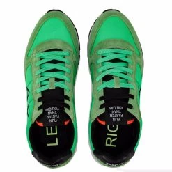 Sun68 Green Leather Sneaker -Fashion Menswear Shop 57255cf04d0035a8c9fc6534384cf0dd