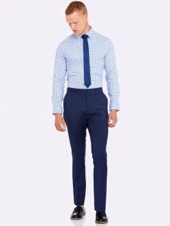 Oxford Men's Hopkins Wool Mohair Trousers - Navy -Fashion Menswear Shop 572f945334588454fc2d81c427083550