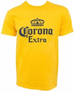Corona Extra Logo Yellow Men's T-Shirt